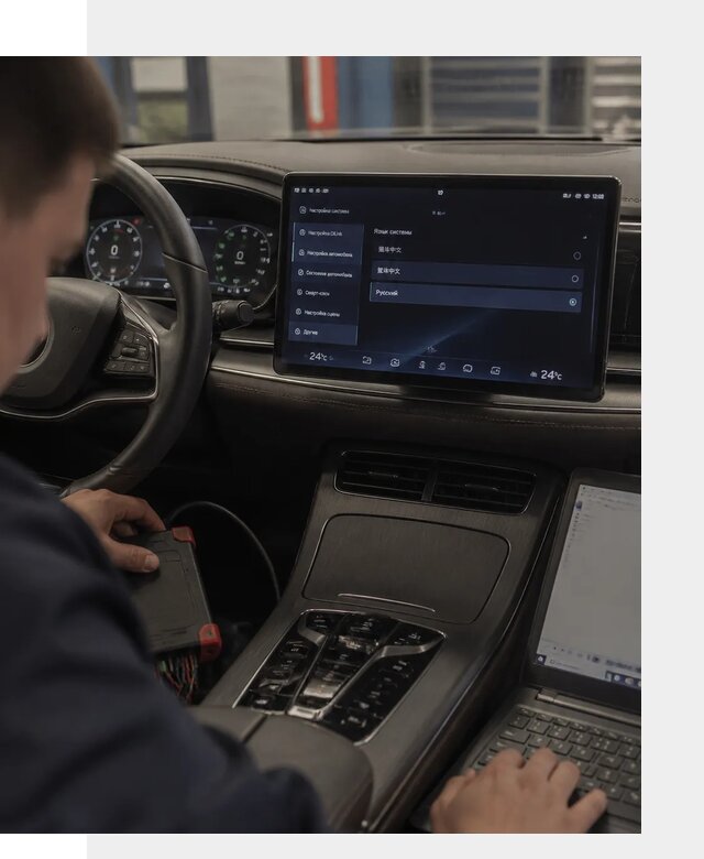 Русификация автомобиля BYD HAN для эксплуатации в Югорске